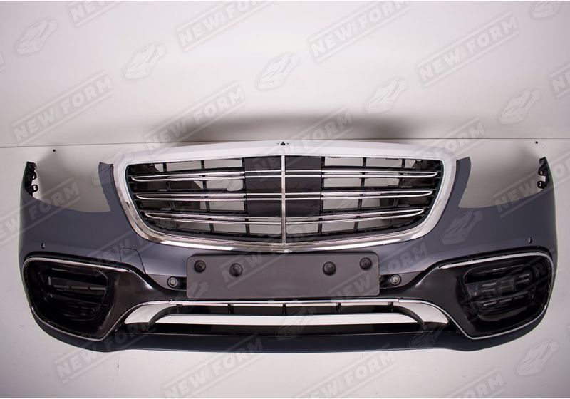 Бамперы с решеткой радиатора 6.3 AMG Mercedes S-class W222 рестайлинг