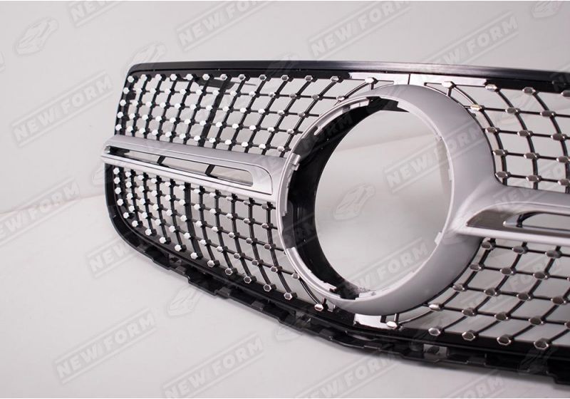 Решетка радиатора Diamond Sport серебро Mercedes GLC X253