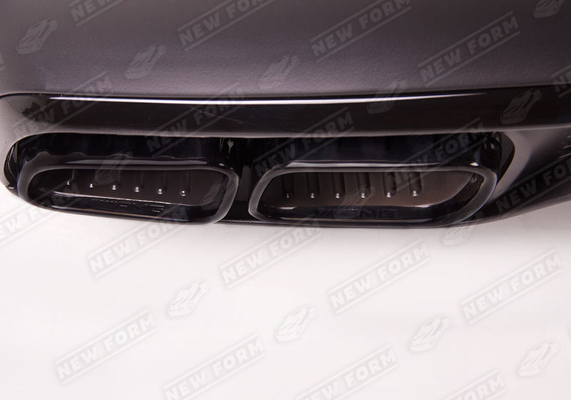 Диффузор с насадками 6.3 AMG черный Mercedes GLS X167
