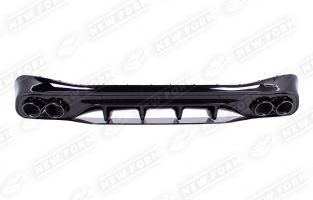 Диффузор с насадками 5.3 AMG черный Mercedes CLE C236