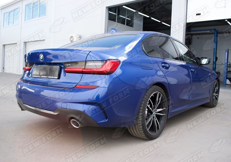 Диффузор с насадками M340I хром BMW 3 series G20