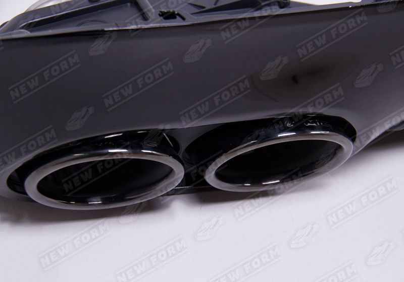 Диффузор с насадками 5.3 AMG черный Mercedes E-class W214