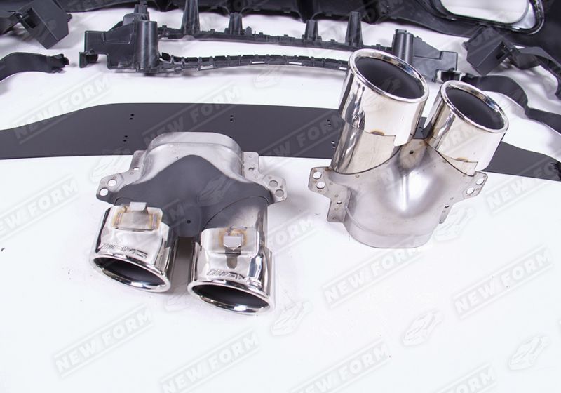 Диффузор с насадками 5.3 AMG хром Mercedes CLE C236