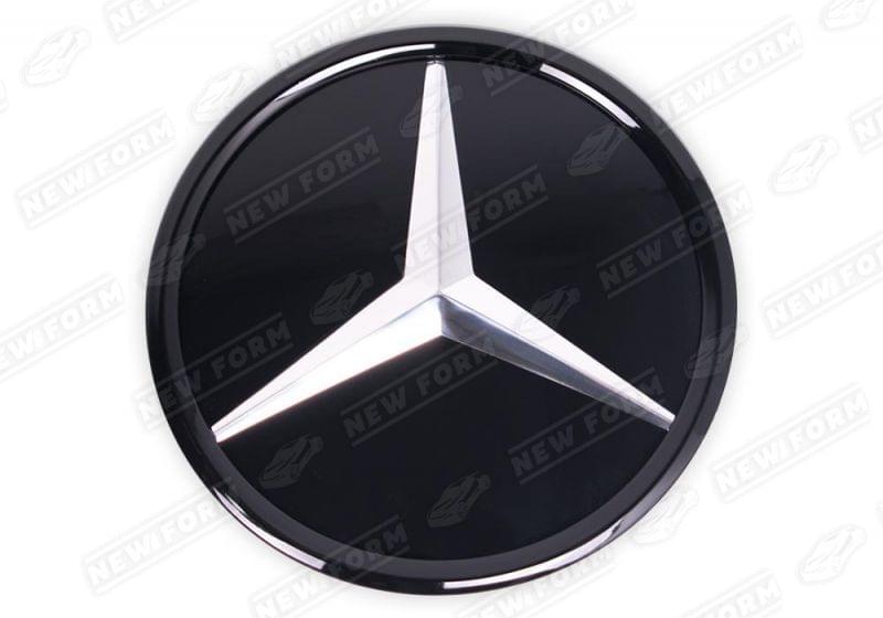 Эмблема Mercedes стеклянная черная Mercedes GLE W166