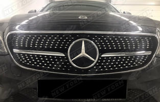 Решетка радиатора Diamond Sport серебро Mercedes E-class W213