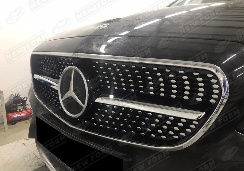Решетка радиатора Diamond Sport серебро Mercedes E-class W213