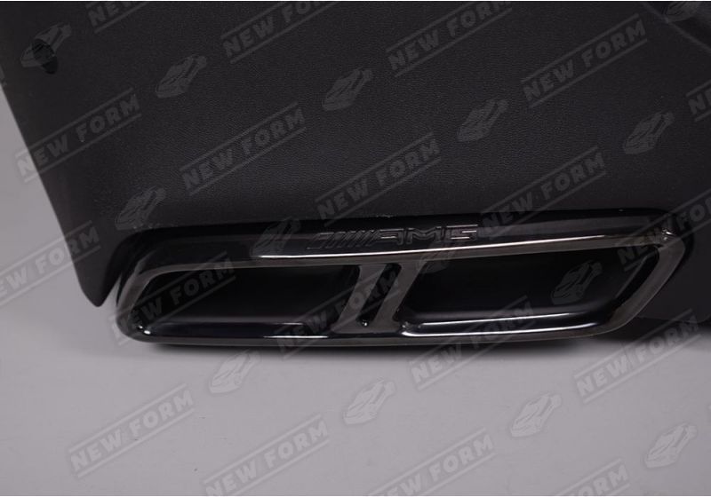 Диффузор с черными насадками 6.3S AMG Mercedes GLC Coupe С253