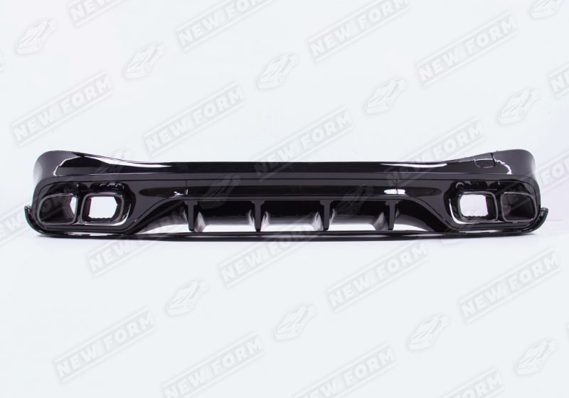 Диффузор с насадками 6.3 AMG черный Mercedes CLE C236