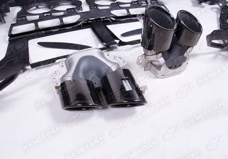 Обвес 5.3 AMG черный Mercedes GLE V167 без AMG пакета