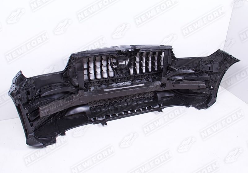 Передний бампер 5.3 AMG черный стиль рестайлинг Mercedes GLE V167