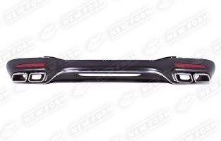 Диффузор с насадками 6.3 AMG Mercedes S-class W222 рестайлинг