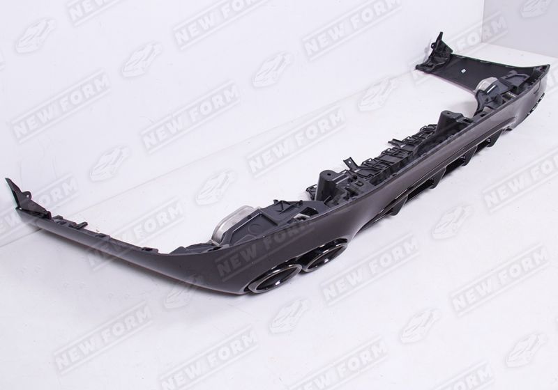 Диффузор с насадками 5.3 AMG черный Mercedes E-class W214