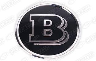 Эмблема Brabus стеклянная хром Mercedes C-class W205