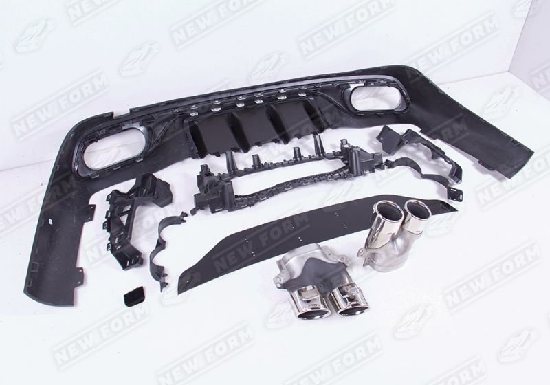 Диффузор с насадками 5.3 AMG хром Mercedes CLE C236