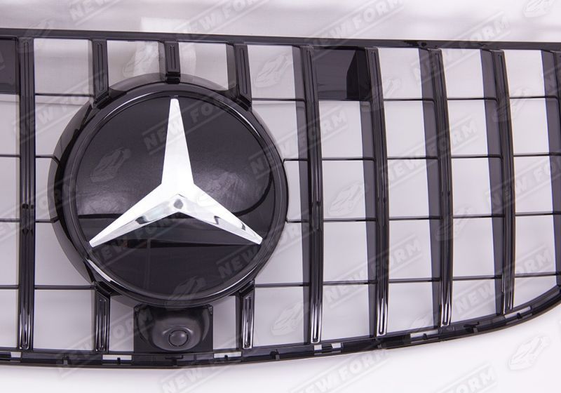 Решетка радиатора Panamerica черная Mercedes GLE для бампера 6.3 AMG