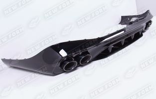 Диффузор с насадками 5.3 AMG черный Mercedes CLE C236
