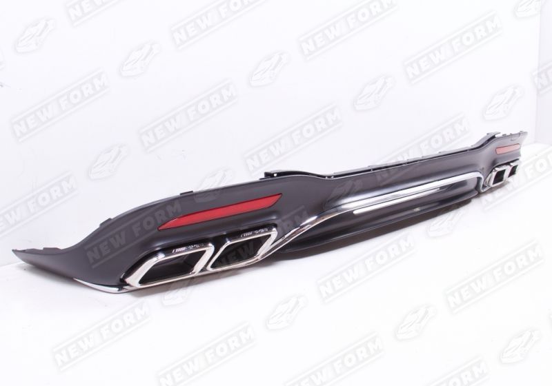 Диффузор с насадками 6.3 AMG Mercedes S-class W222 рестайлинг