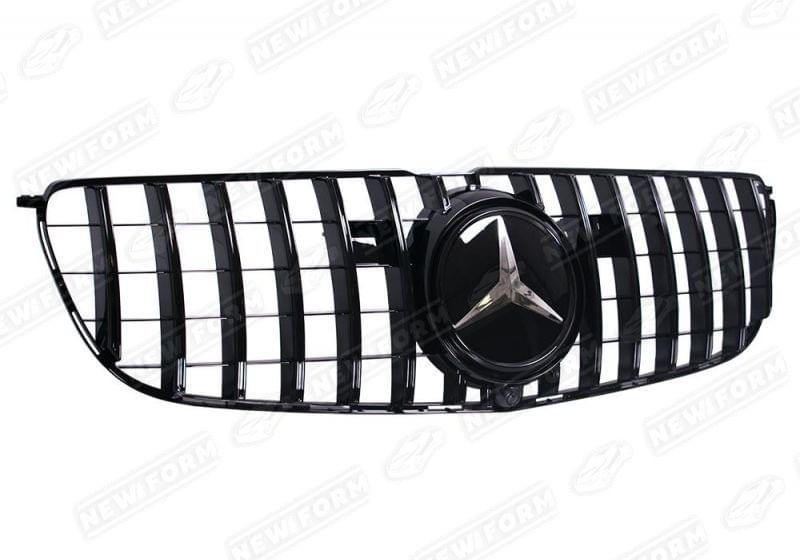 Решетка радиатора Panamerica черная Mercedes GL X166
