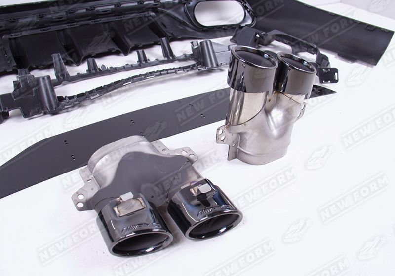 Диффузор с насадками 5.3 AMG черный Mercedes CLE C236