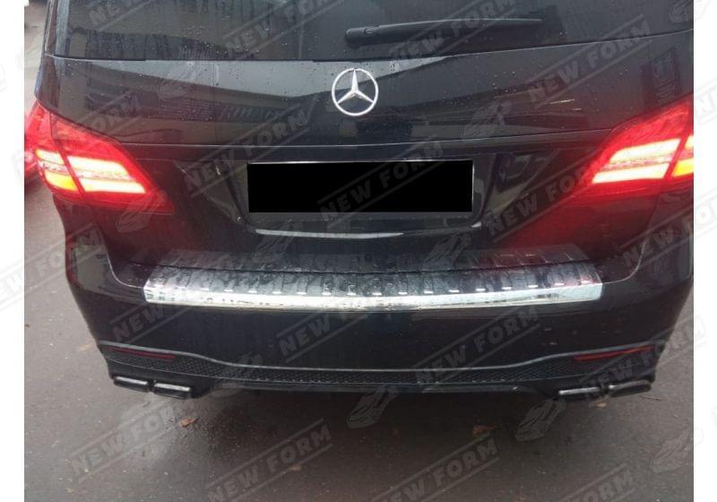 Диффузор заднего бампера 6.3 AMG черный Mercedes GLS X166