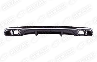 Диффузор с насадками 6.3 AMG хром Mercedes E-class W213 рестайлинг без AMG пакета