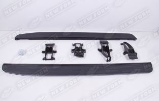 Пороги с надписью серебро Land Rover Discovery 5