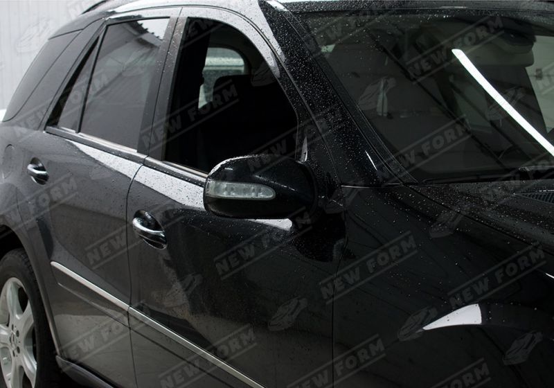 Зеркала черные Mercedes ML W164 рестайлинг