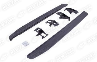Пороги с надписью серебро Land Rover Discovery 5