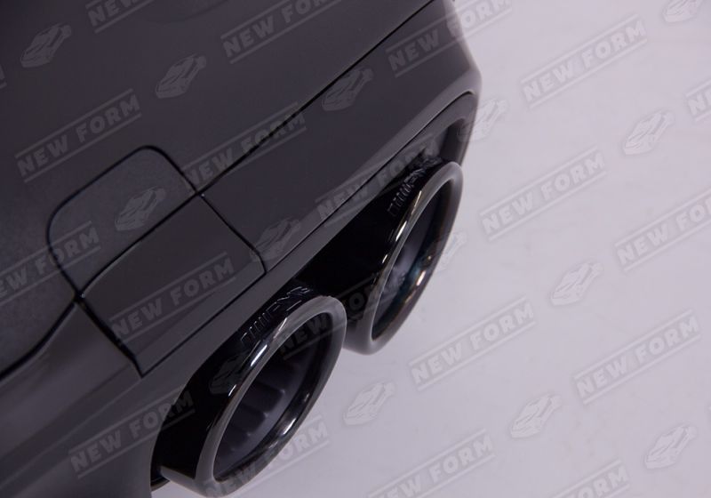 Диффузор с насадками 5.3 AMG черный Mercedes GLE Coupe C167