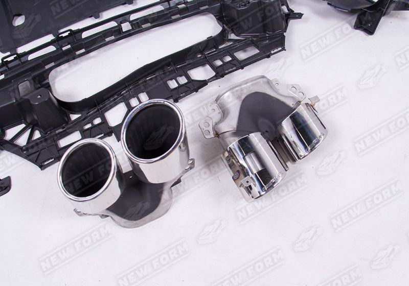 Диффузор с насадками 5.3 AMG хром Mercedes E-class W214