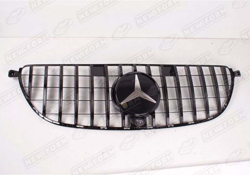 Решетка радиатора Panamerica черная Mercedes GLE для бампера 6.3 AMG