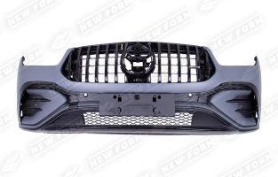 Передний бампер 5.3 AMG черный стиль рестайлинг Mercedes GLE V167
