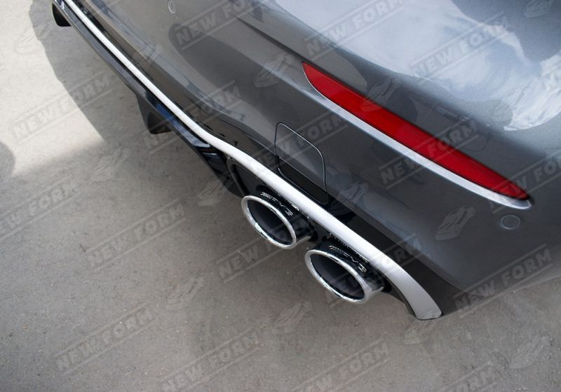 Диффузор с насадками 5.3 AMG хром Mercedes E-class W213 рестайлинг