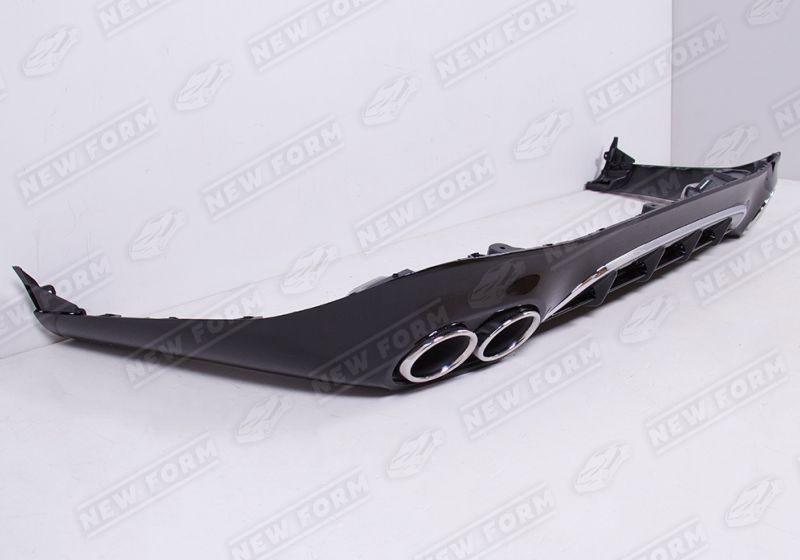 Диффузор с насадками 5.3 AMG хром Mercedes E-class W214