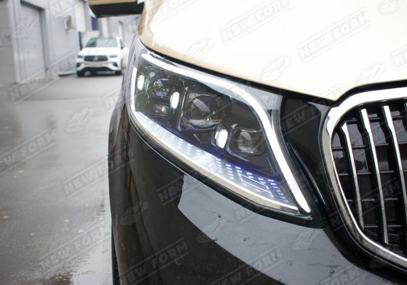 Фары NEW 3 линзы Mercedes V-class