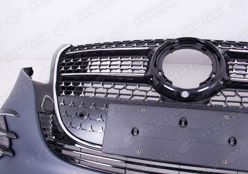 Передний бампер рестайлинг 2024 Mercedes V class с 2019 года