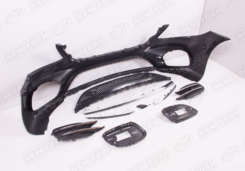 Передний бампер AMG пакет Mercedes S-class W222 рестайлинг