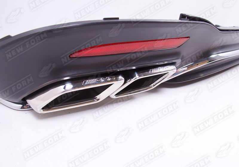 Диффузор с насадками 6.3 AMG Mercedes S-class W222 рестайлинг