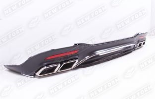 Диффузор с насадками 6.3 AMG Mercedes S-class W222 рестайлинг