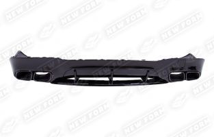 Диффузор с насадками 6.3 AMG черный Mercedes AMG GT C190 рестайлинг