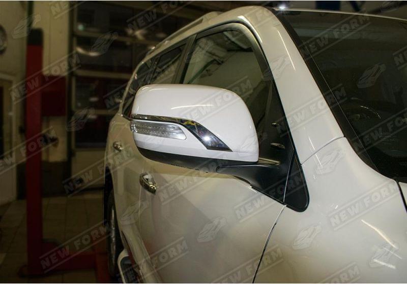 Крышки зеркал Executive White Toyota Land Cruiser 200 рестайлинг