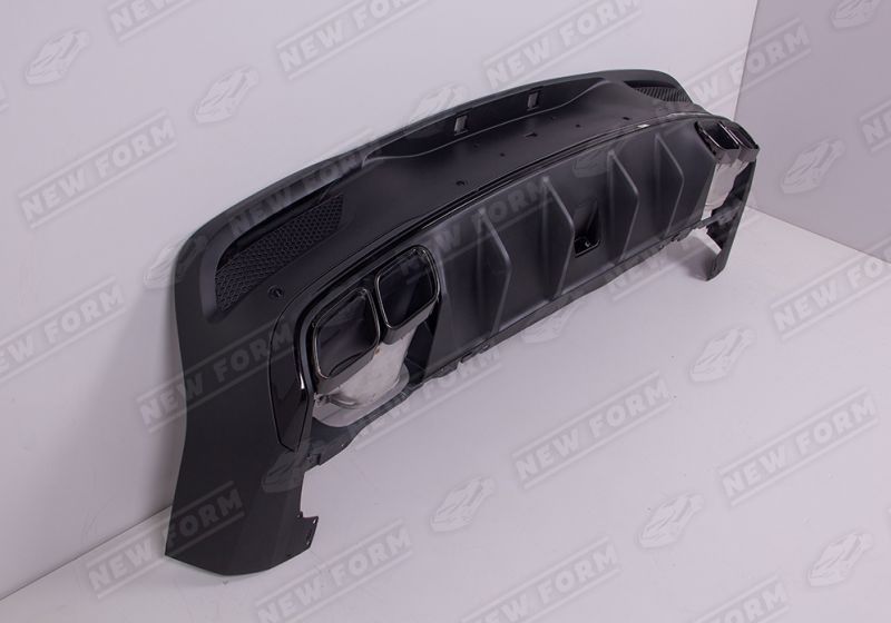 Диффузор с насадками 6.3 AMG черный Mercedes GLE Coupe C167