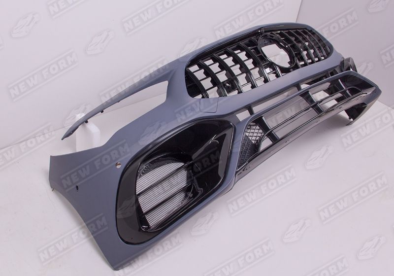 Передний бампер 4.5 AMG черный Mercedes CLA C118/X118