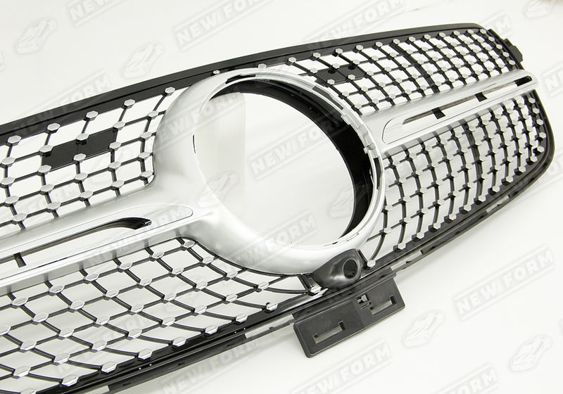 Решетка радиатора Diamond Sport серебро Mercedes GLE W166