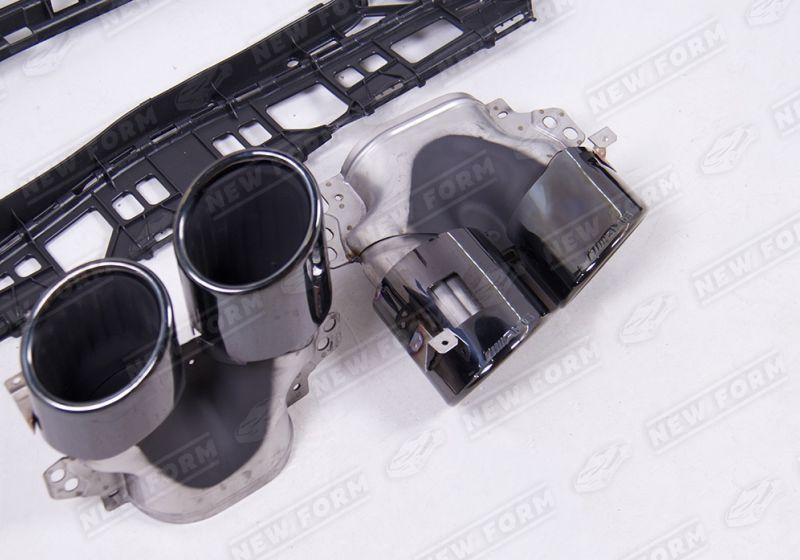 Диффузор с насадками 5.3 AMG черный Mercedes E-class W214