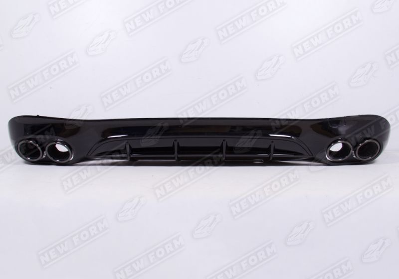 Диффузор с насадками 5.3 AMG черный Mercedes E-class W214