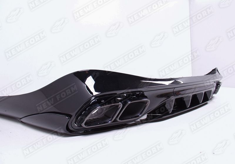 Диффузор с насадками 6.3 AMG черный Mercedes CLE C236