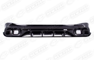 Диффузор с насадками 6.3 AMG черный Mercedes CLE C236
